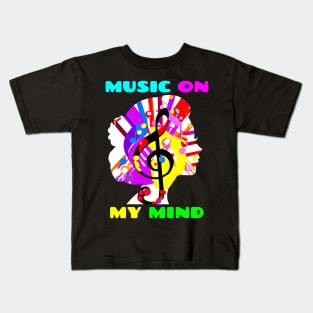 Music On My Mind Kids T-Shirt